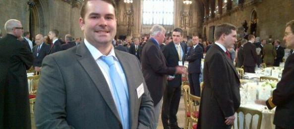 Andy Brown inside Westminster
